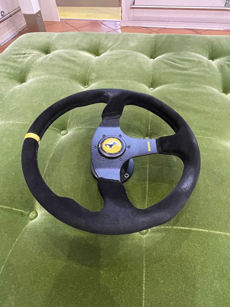 フェラーリF355外し スエード革　ステアリング&ボス付き　美品！