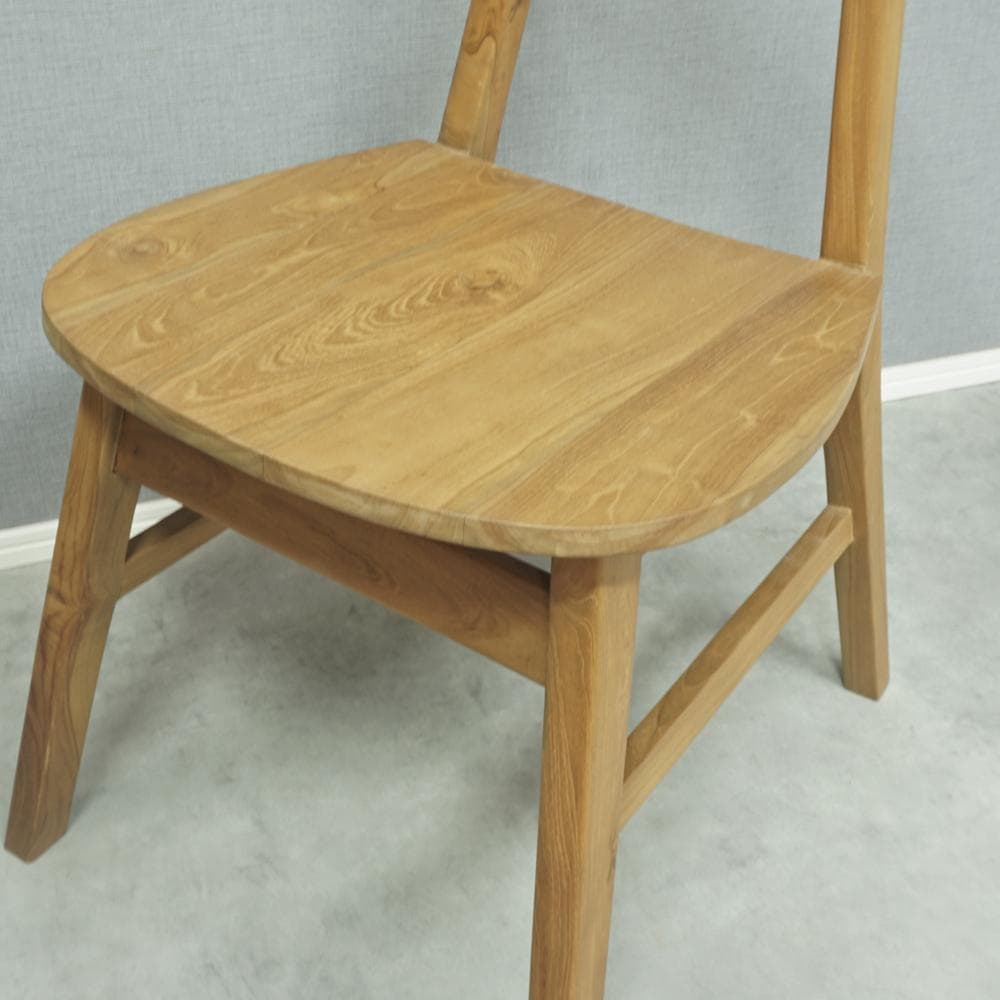 チークチェア（ナチュラル）　ダイニングチェア　無垢　teak シンプル