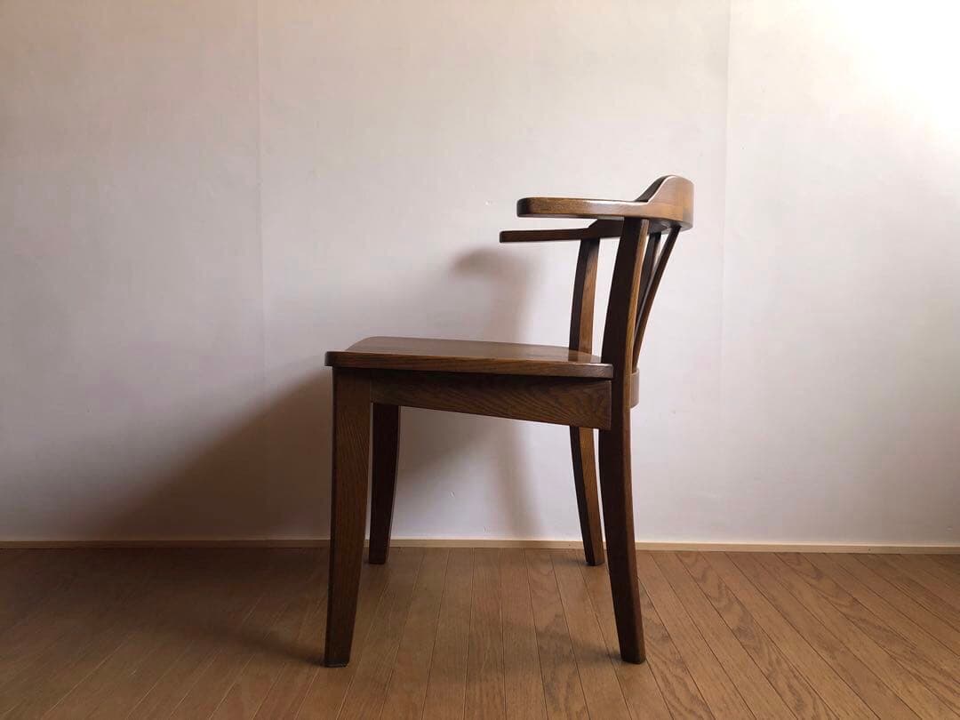 飛騨家具 浜本工芸 アームチェア② 肘掛け 安楽椅子 楢無垢材 民藝家具 古民家