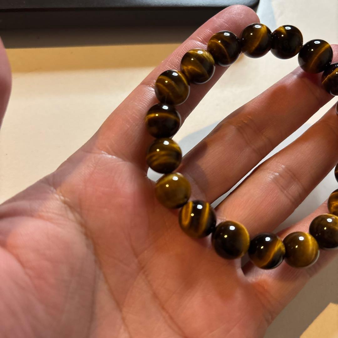 なんじゃこりゃー！最高品質のタイガーアイ！南アフリカ産！すんごい綺麗！