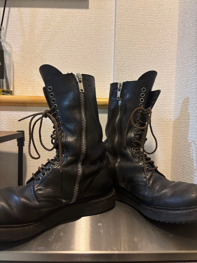 靴 Rick Owens army boots / combat boots