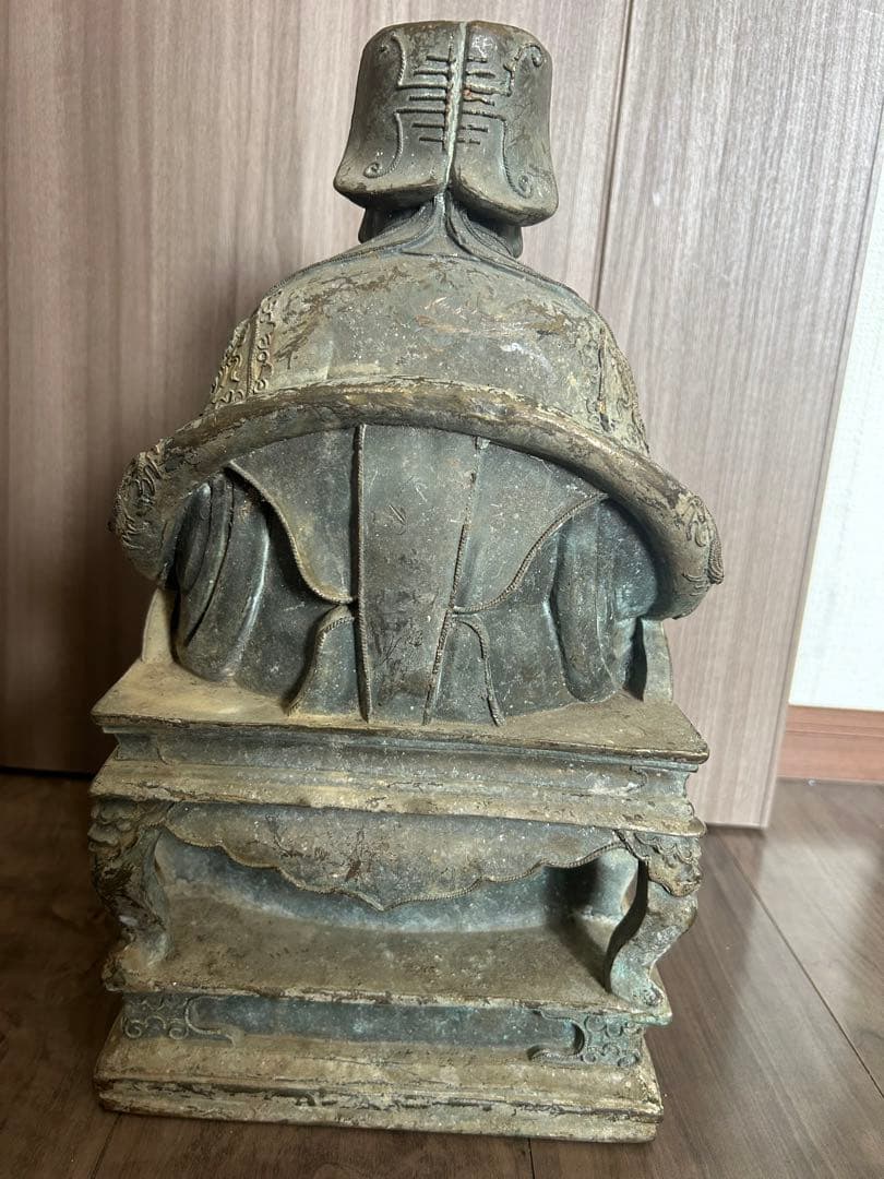 古董，財神像，（大）古銅製，清時代，重10千克