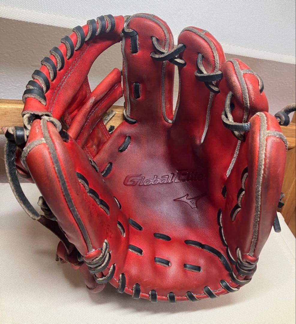 きのこ　ミズノ　グローバルエリート　硬式　内野用鈴木型ダイバーシティブルー