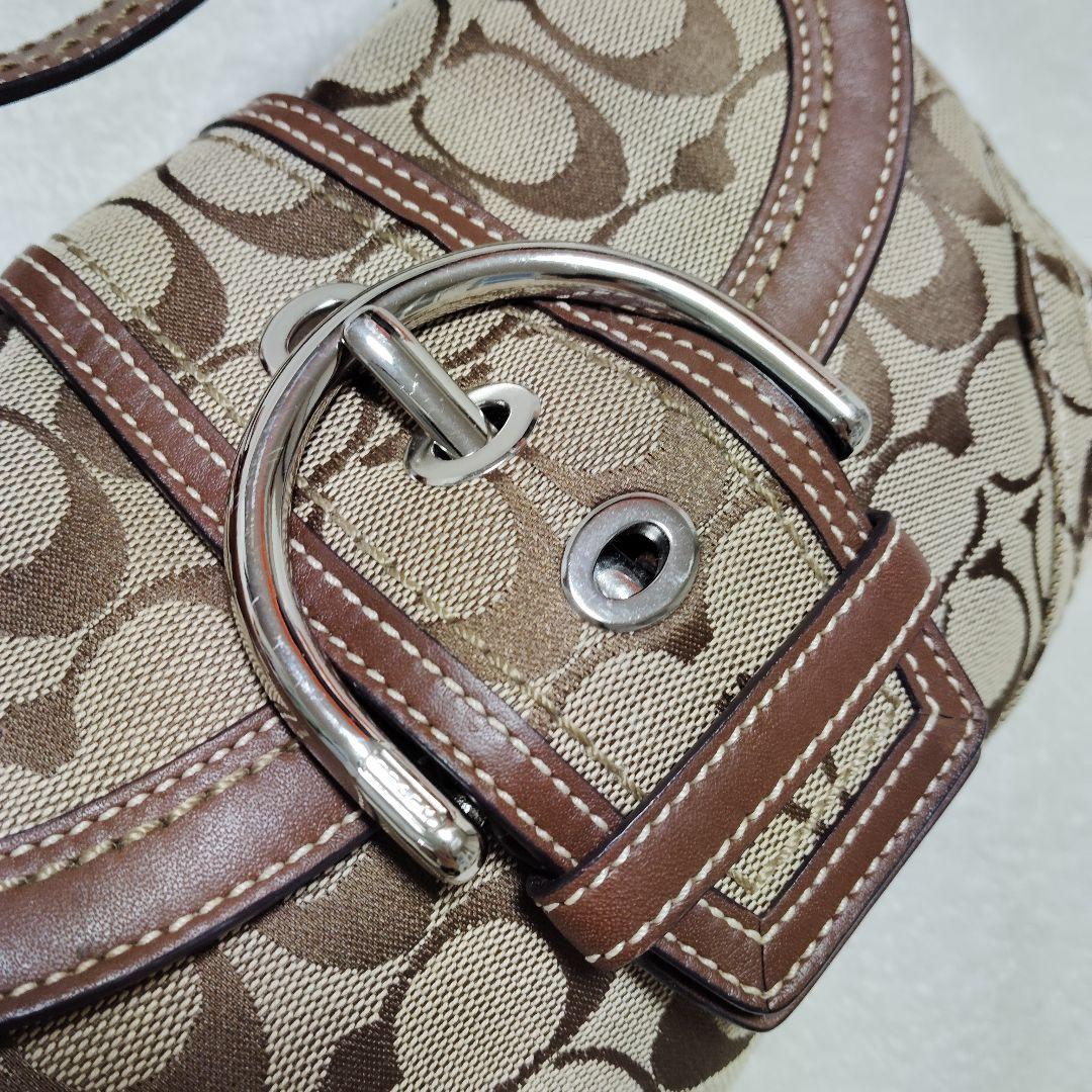 コーチ　ソーホー　ワンショルダーバッグ　シグネチャー　キャンバス　レザー　Y2K