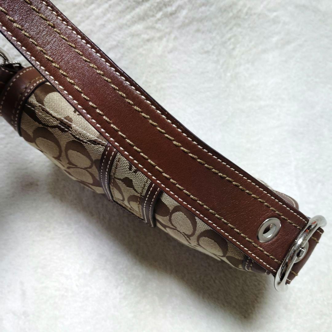 コーチ　ソーホー　ワンショルダーバッグ　シグネチャー　キャンバス　レザー　Y2K