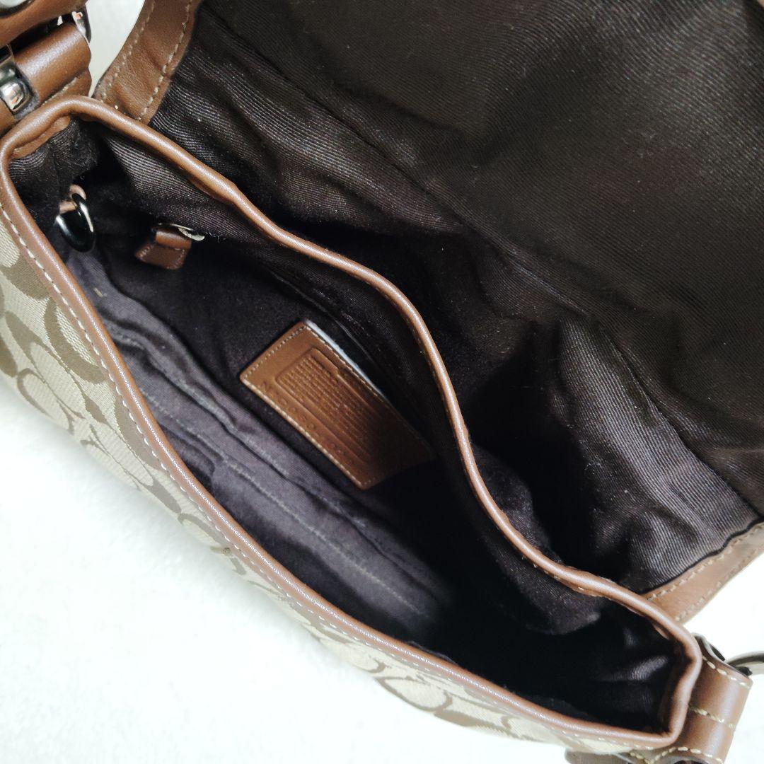 コーチ　ソーホー　ワンショルダーバッグ　シグネチャー　キャンバス　レザー　Y2K