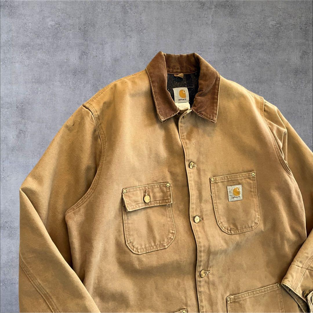 【p10】90s USA製 Carhartt ミシガンチョアコートダックアウター