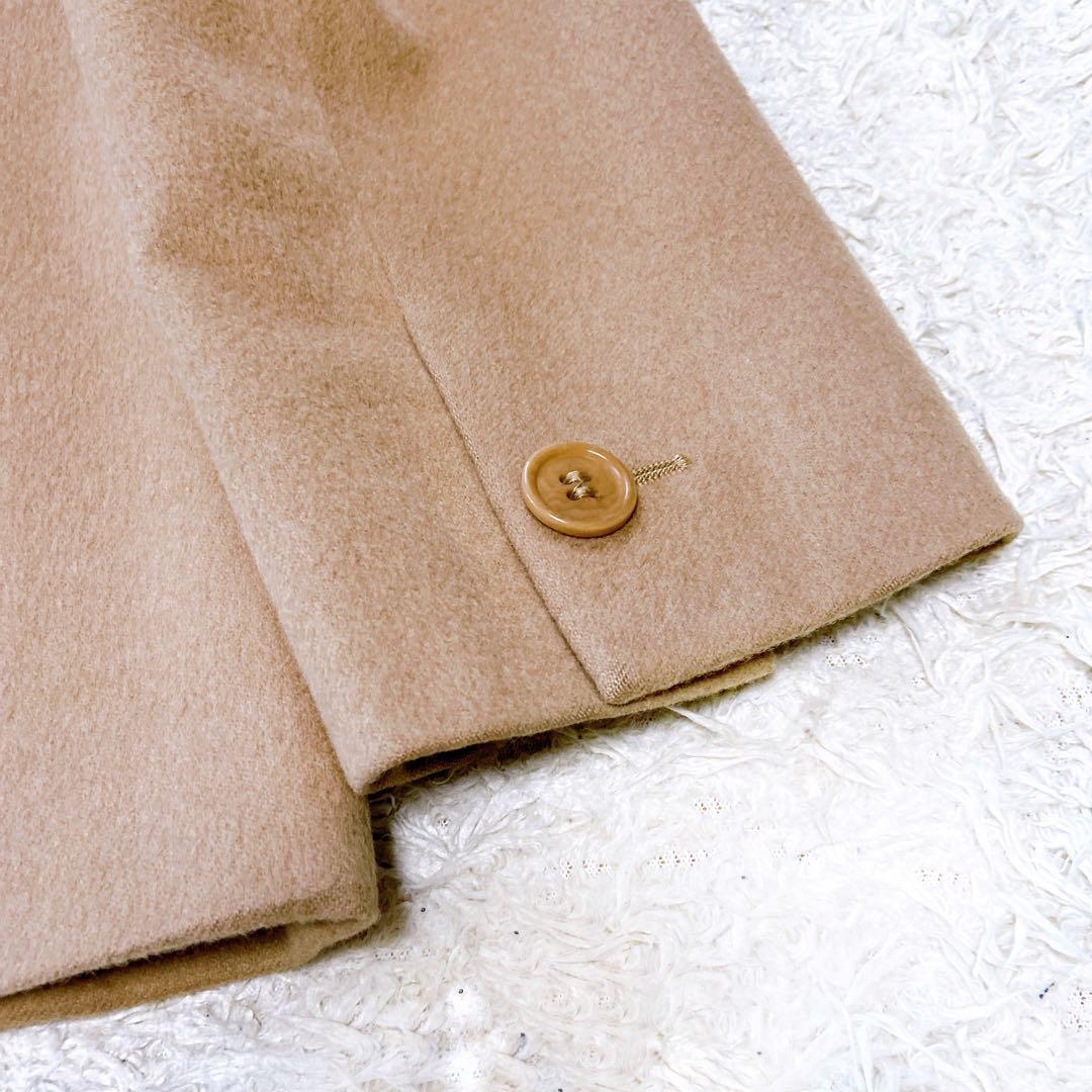 美品 マックスマーラ 白タグ キャメル100% ダブルジャケット　44サイズ