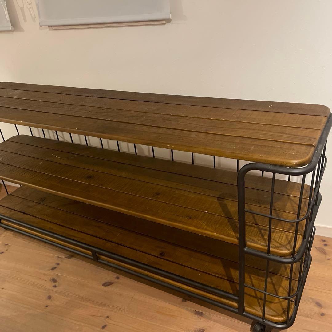 crash gateマランコンソールテーブルラック　w1800