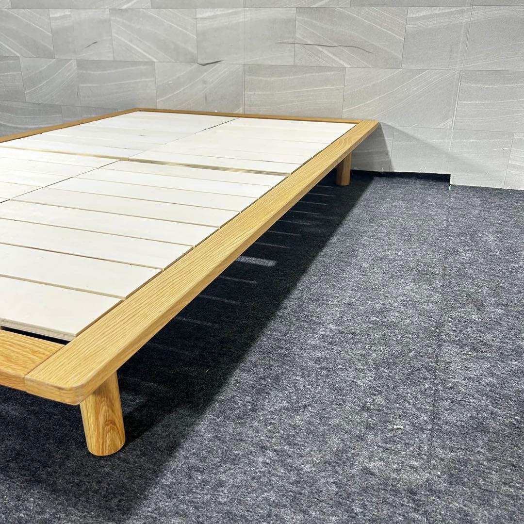 MUJI 無印良品 ベッドフレーム セミダブル 天然木 シンプル d4989