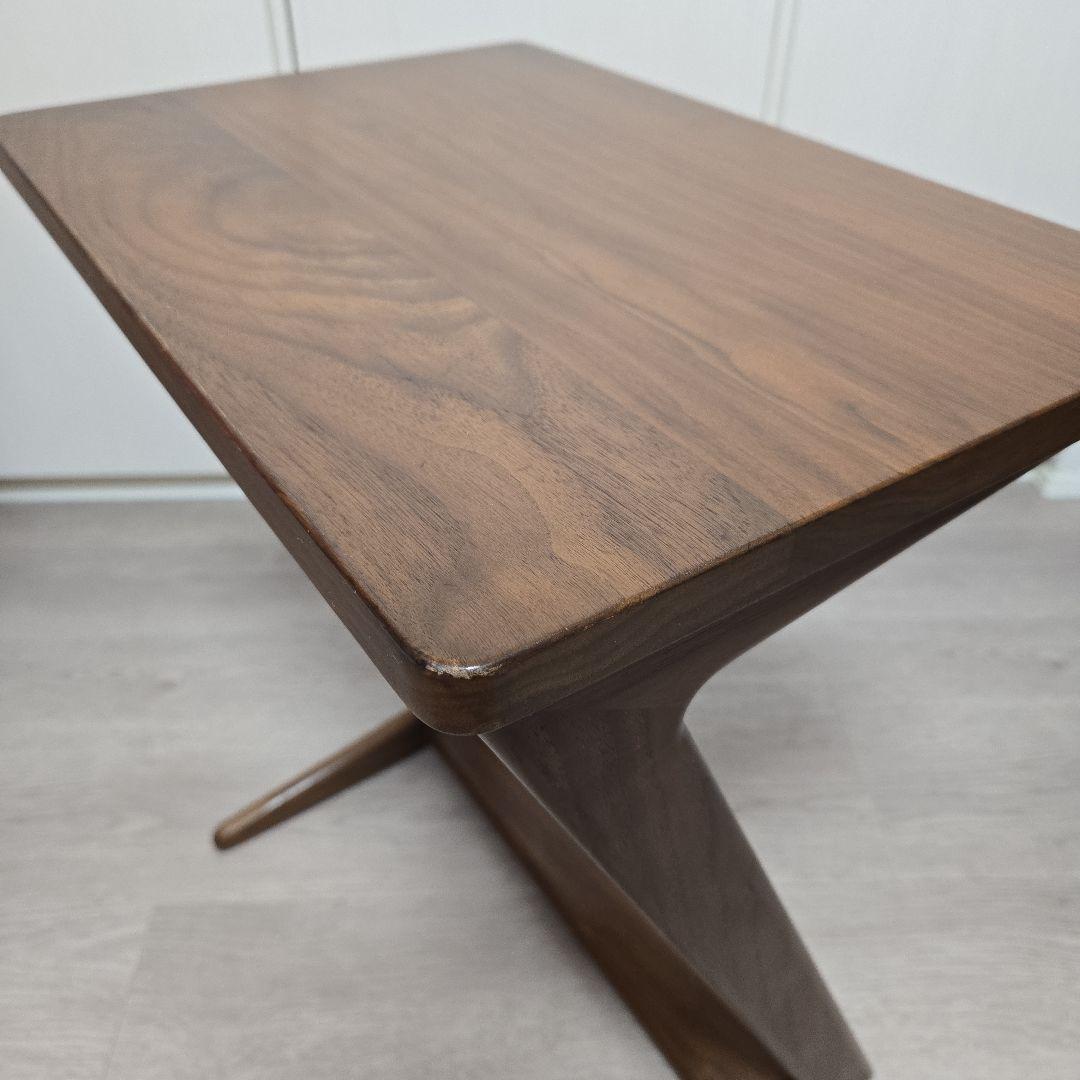 の*り様 飛騨家具 イバタインテリア STサイドテーブル 45 ウォールナット