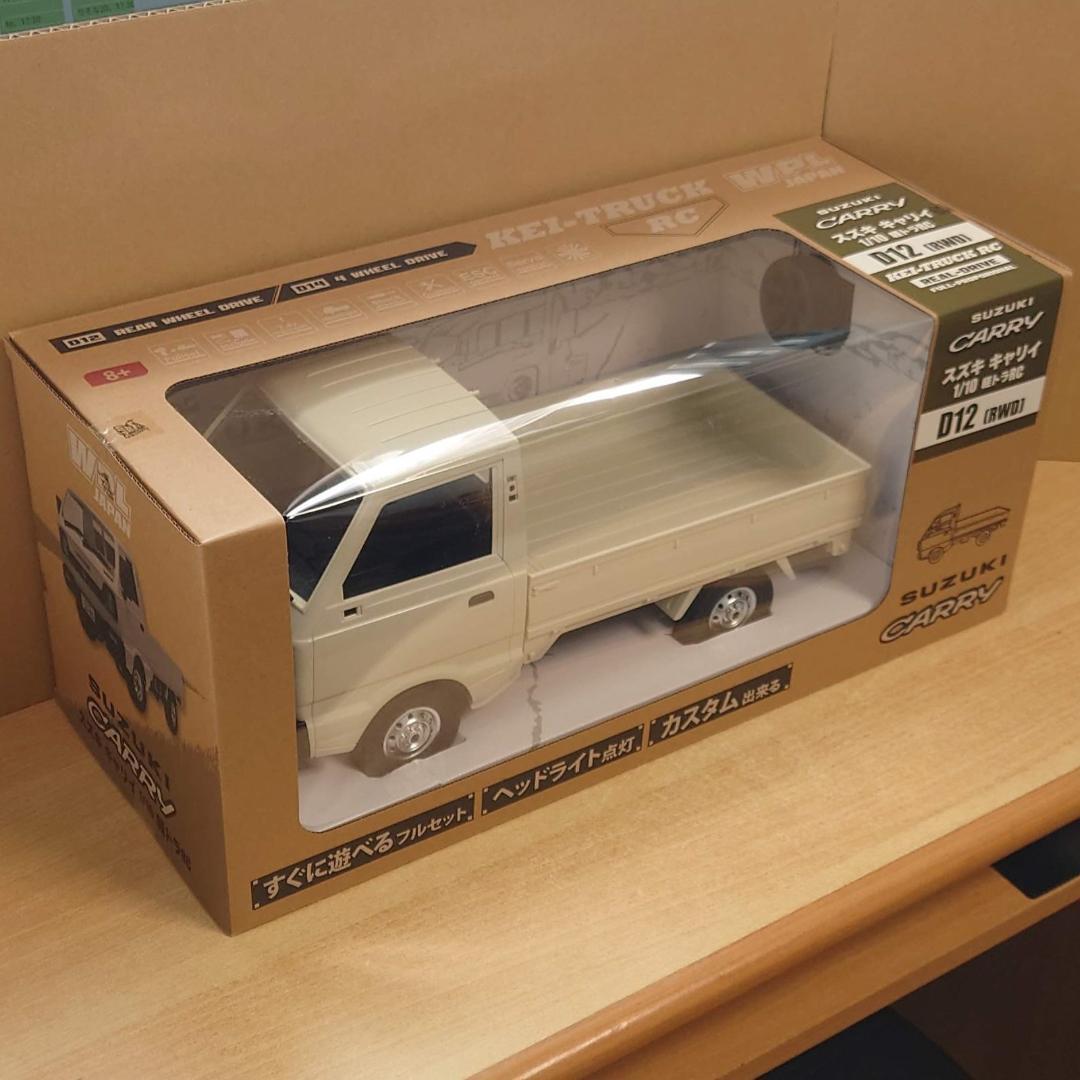 1/10 スズキ キャリイ 軽トラ RCカー ホワイト D12 RTR 2WD