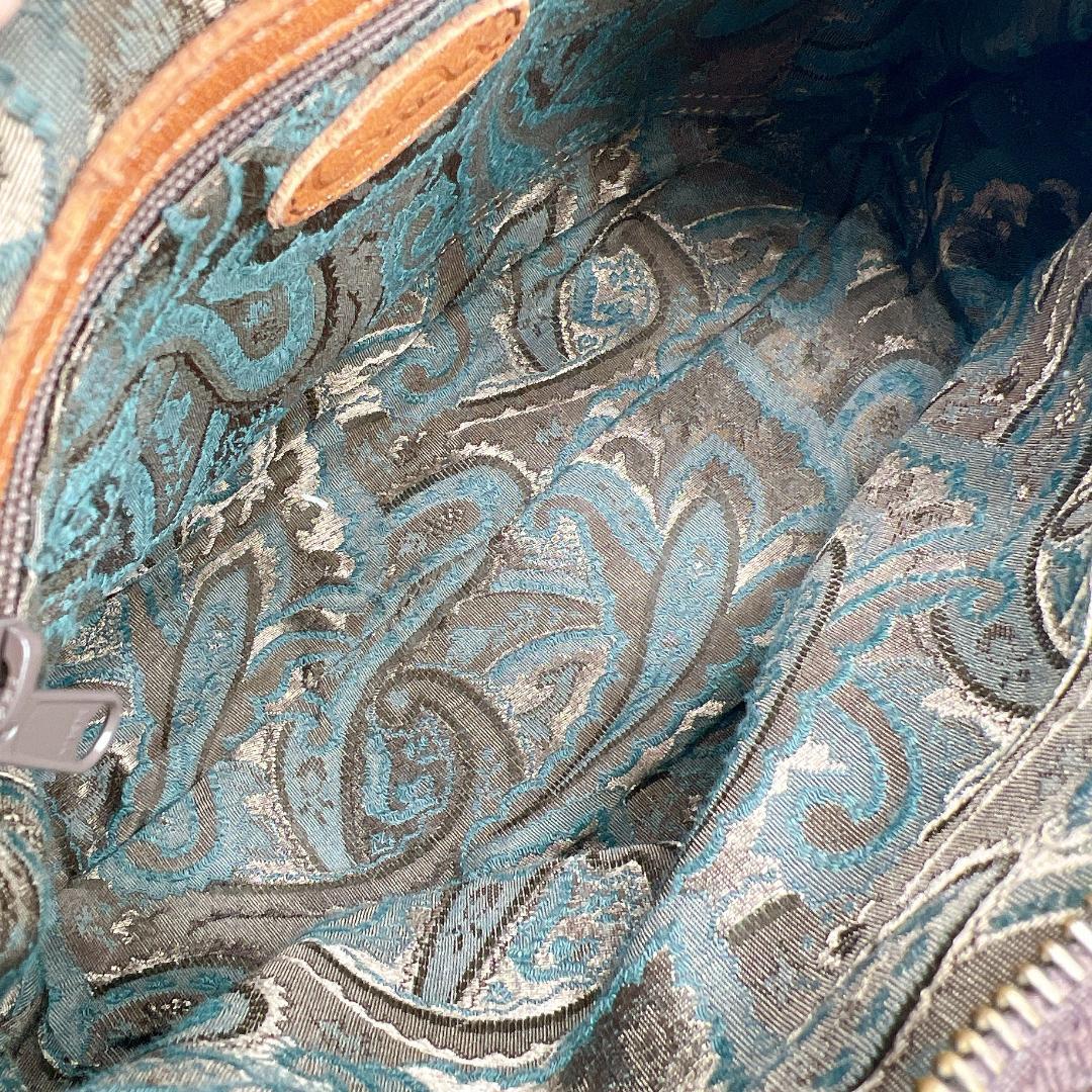 美品 IBIZA 切り替え ハンド ショルダーバッグ パイソン f538