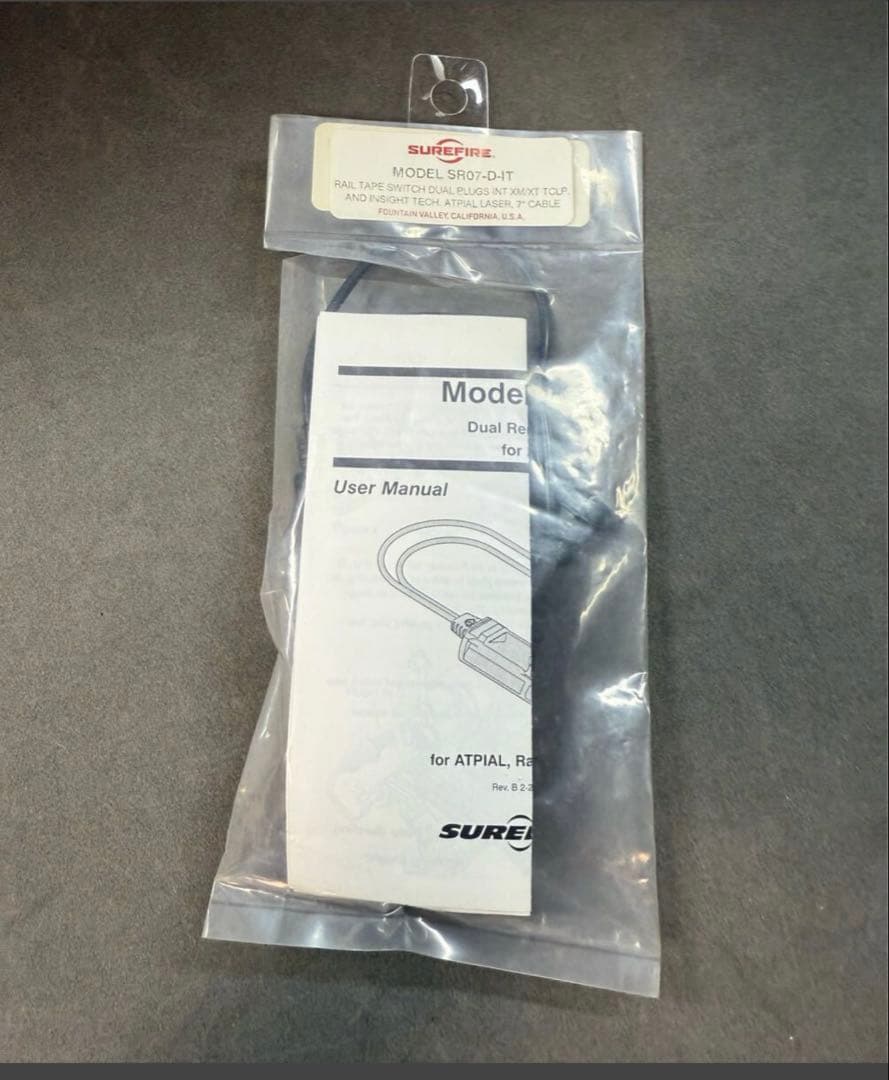 実物 シュアファイア SR07-D-IT デュアルスイッチ