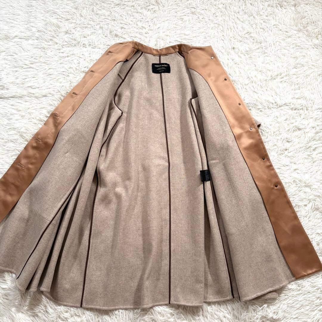 美品✨サポートサーフェス　ダブルフェイス ポンチョコート レディース