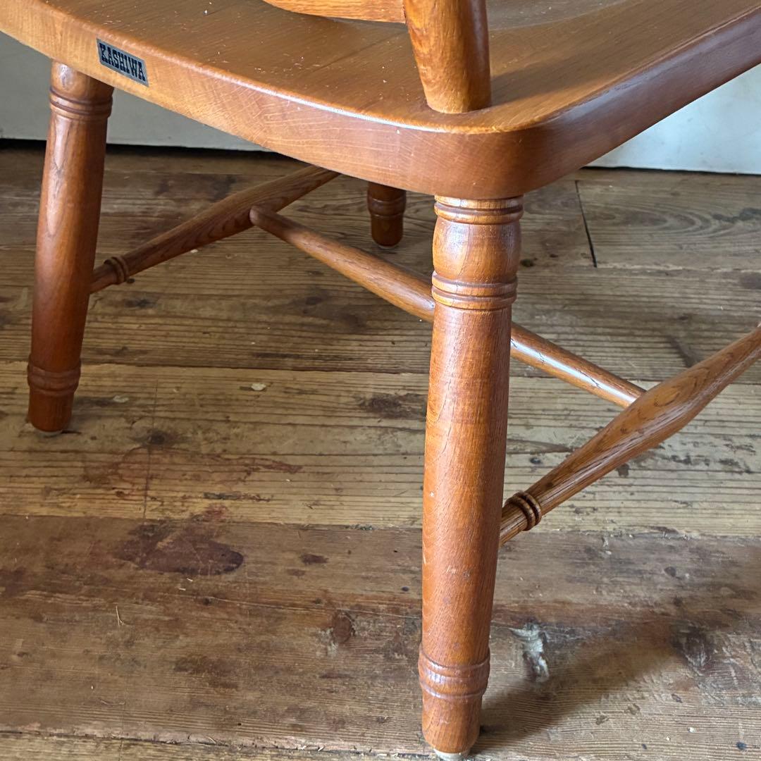 柏木工 ヴィンテージ ダイニング アームチェア ラタン B品 no3