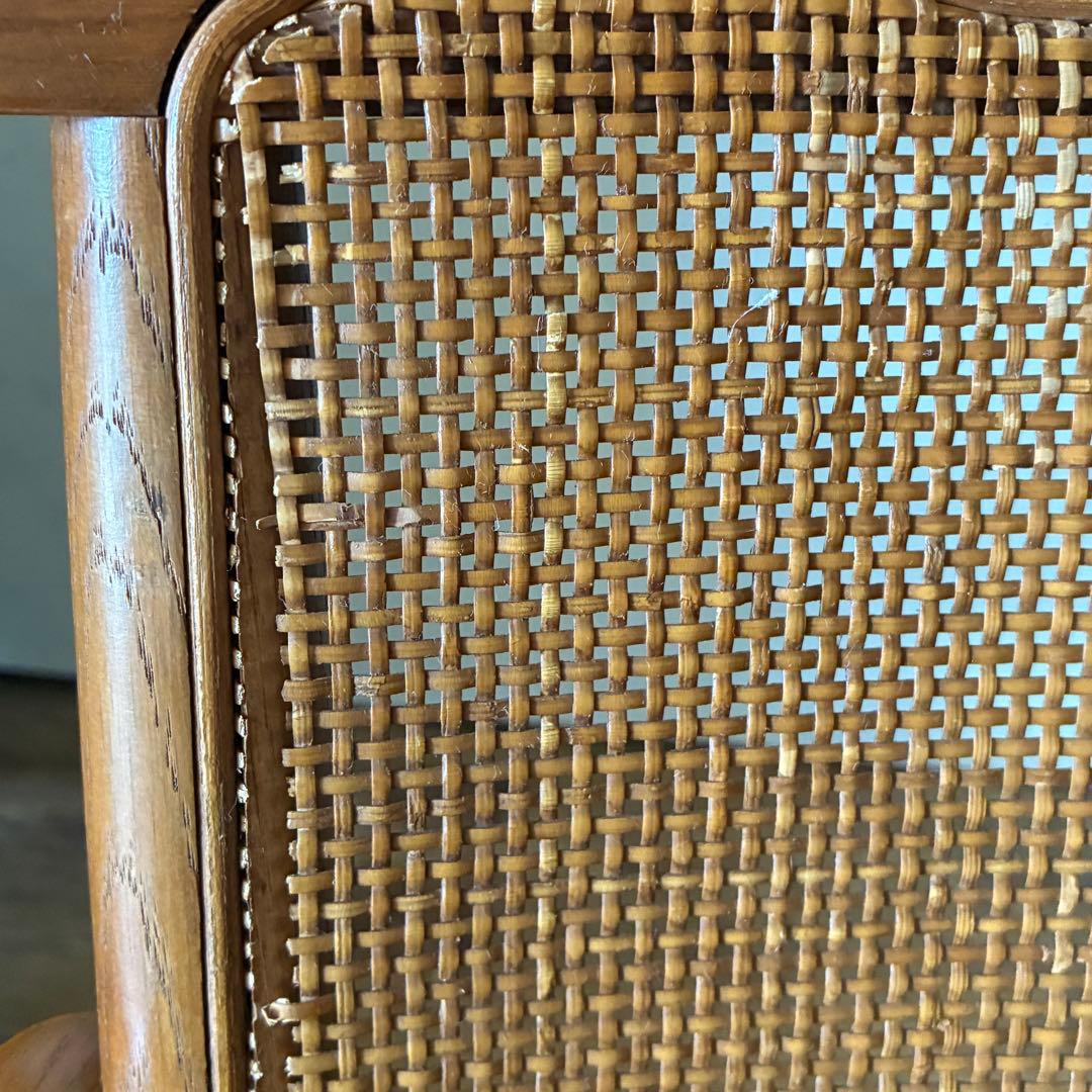 柏木工 ヴィンテージ ダイニング アームチェア ラタン B品 no3