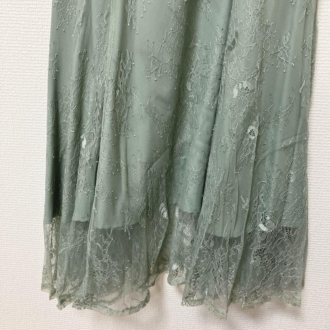 美品　人気　カナ　3way レースボレロセット フレア パーティー ドレス M