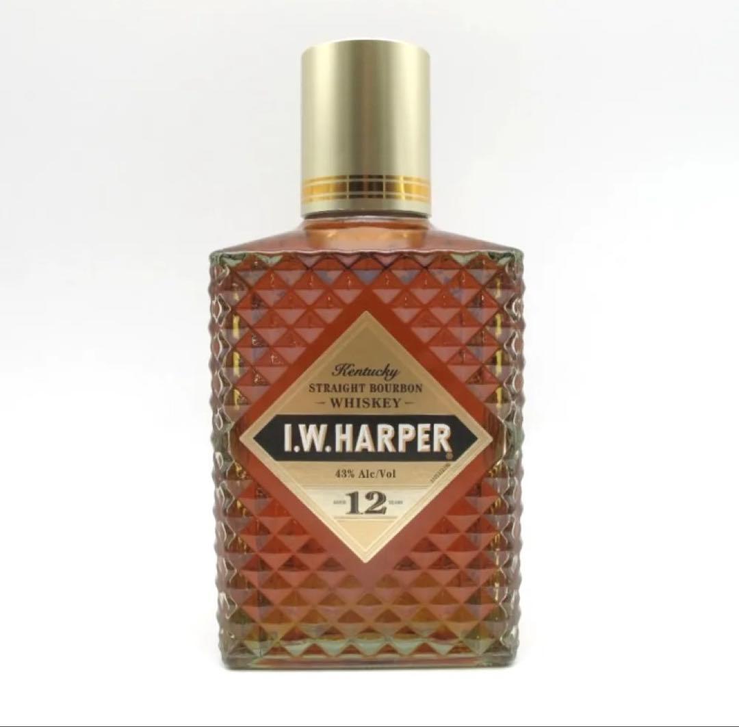IWハーパー12年 木箱グラス付
