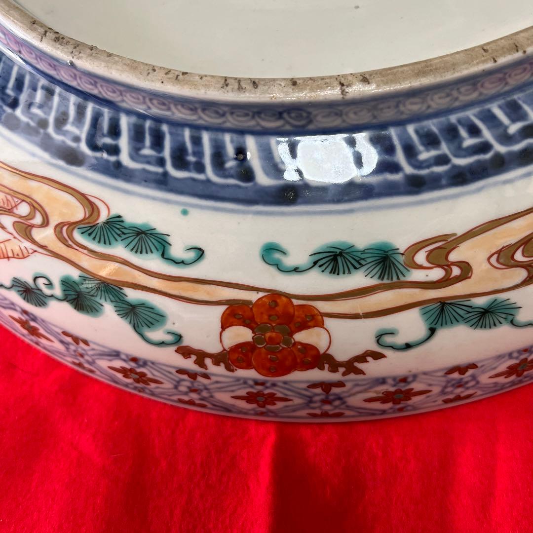 超特大彩絵飾り皿 · 中国古瓷器