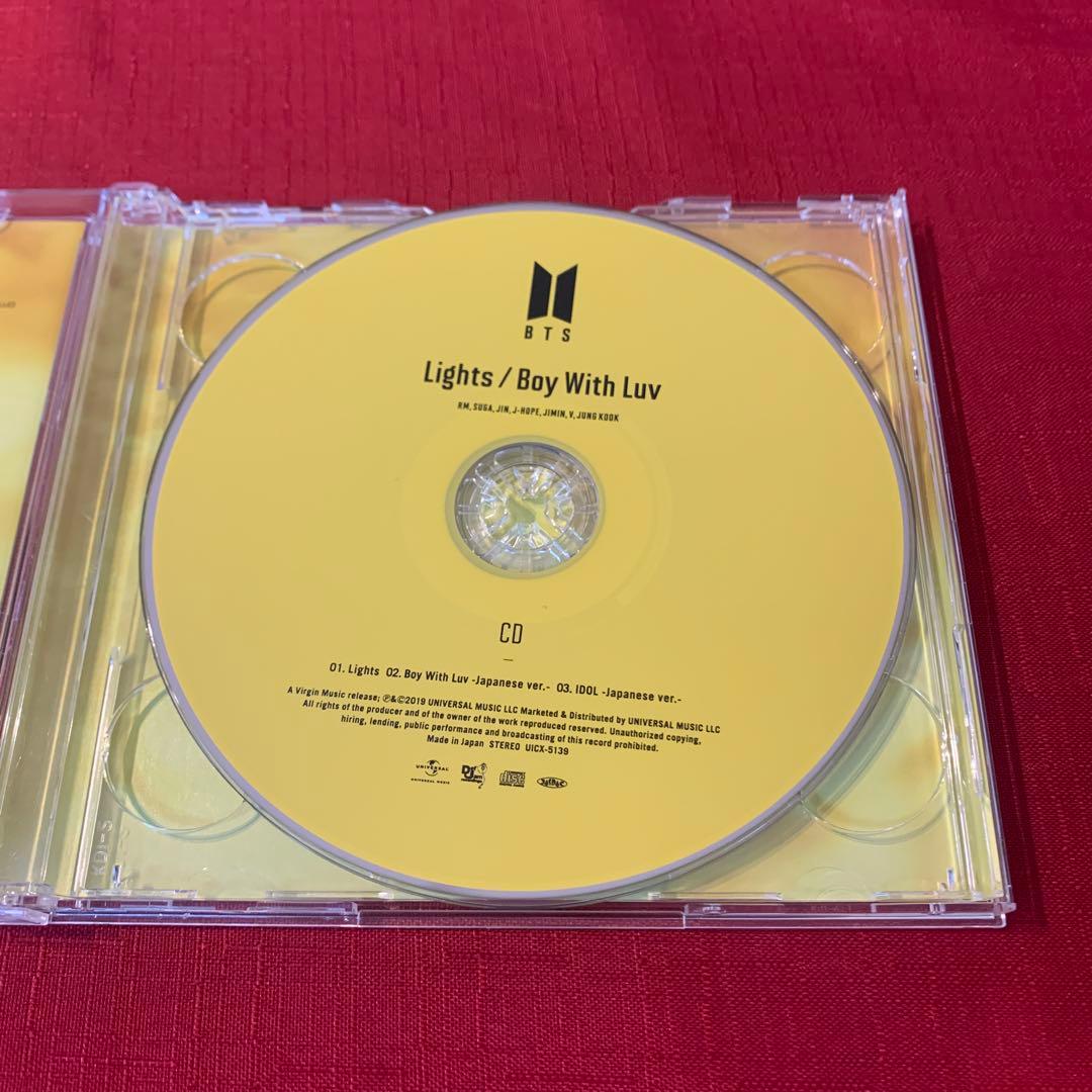 希少 激レア サイン入り BTS Lights Boy with luv