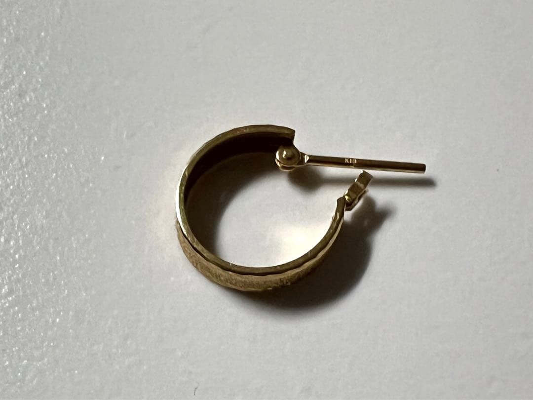 ゴールド 18Kフープピアス