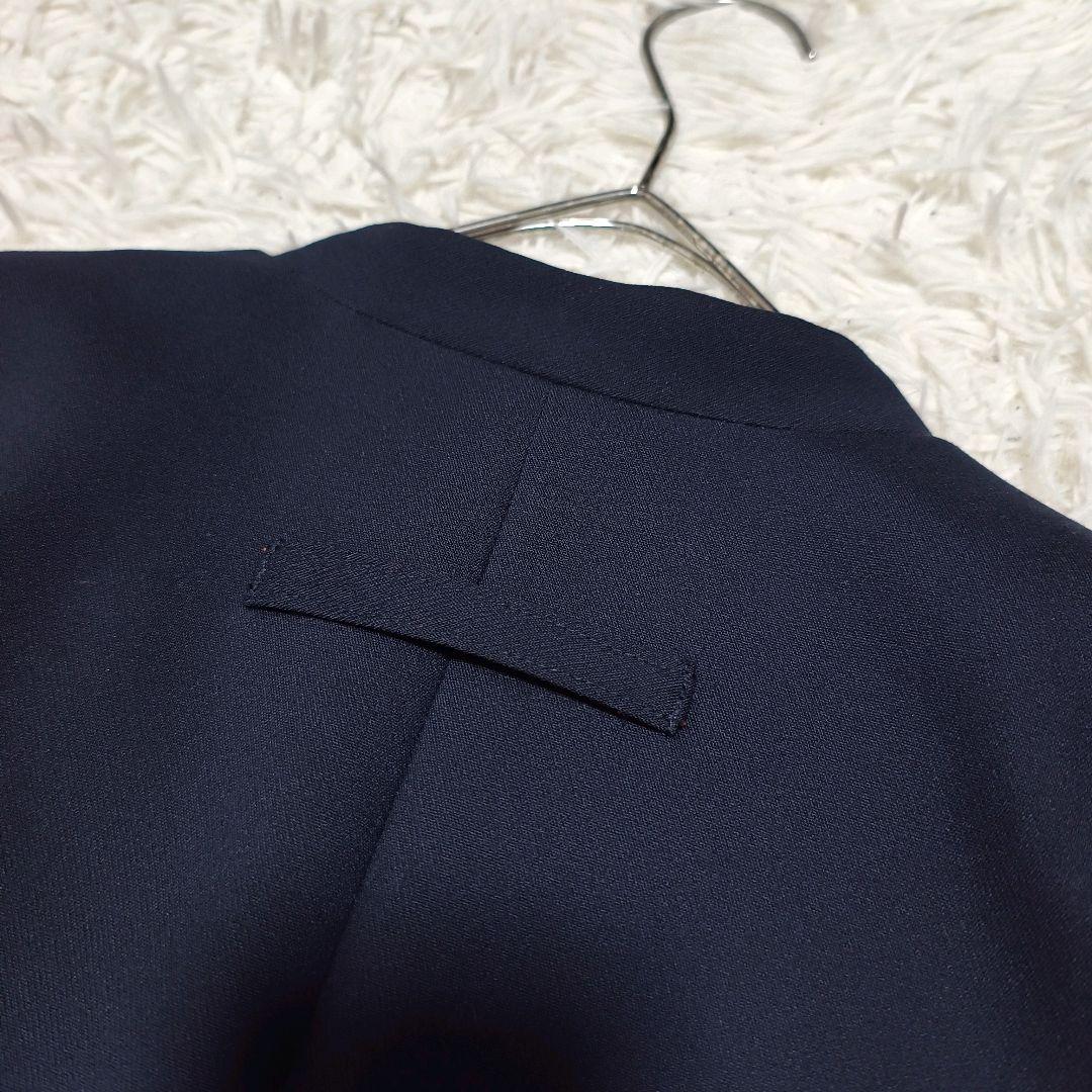 リズレー ノーカラー2WAYジャケット ネイビー