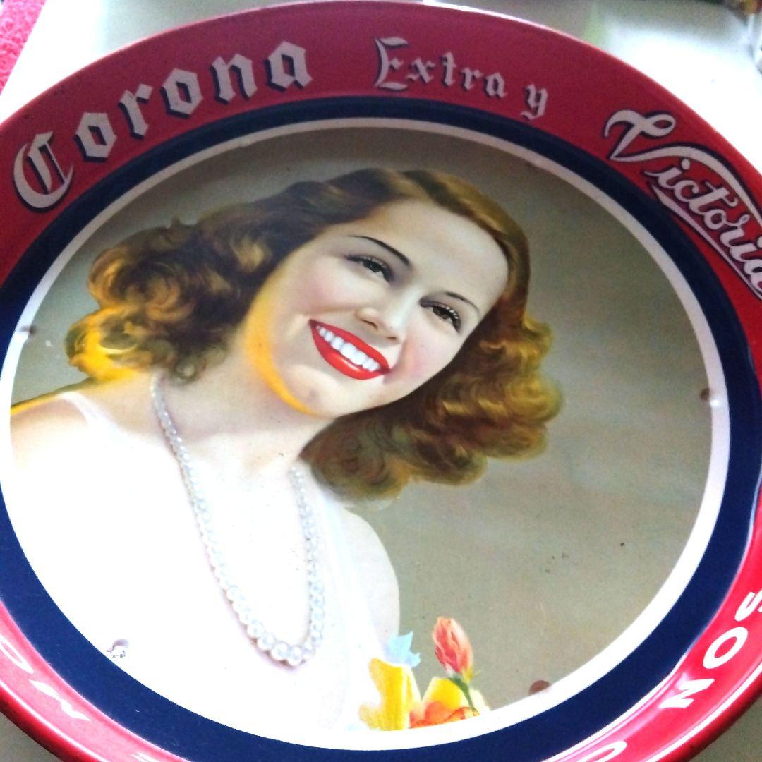 ☆レトロポップ☆Corona Extra Victoriaメタルビールトレイ