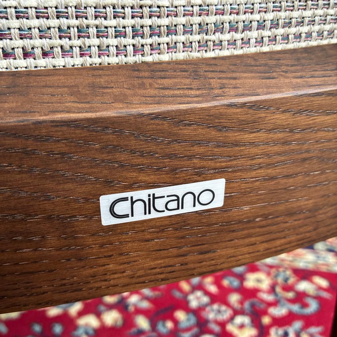 【中古品】Chitano ベージュ ハイバック ダイニングチェア①