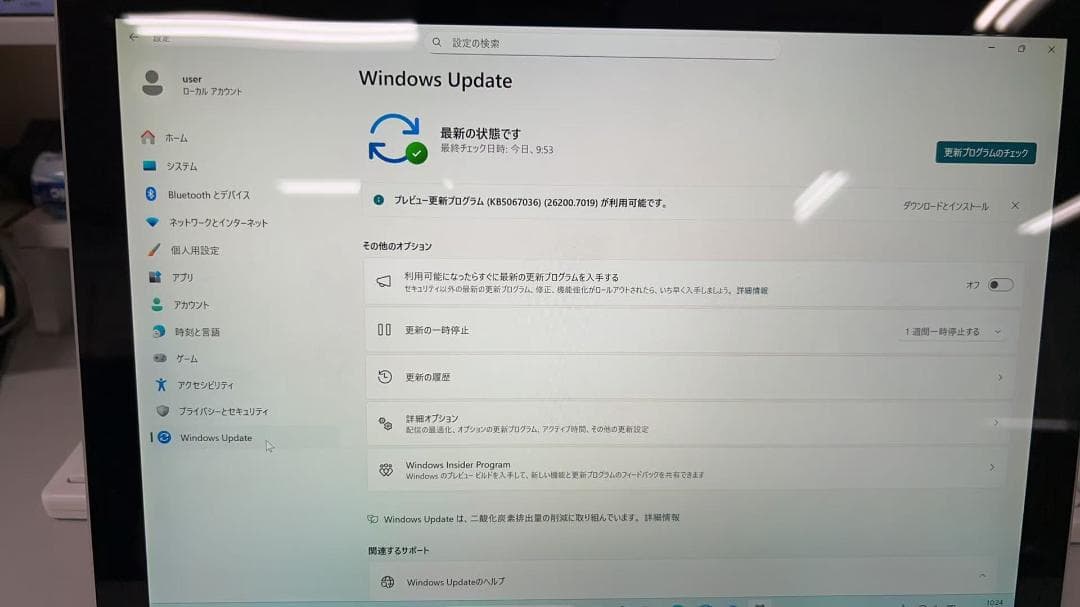 Microsoft Surface Pro5 m3 オフィスありW11 25H2