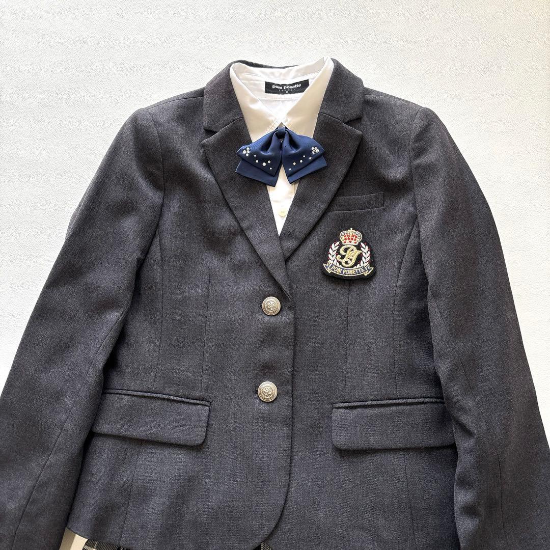 美品✨ポンポネット　フォーマル スーツ M 150 定番 卒服 受験 面接