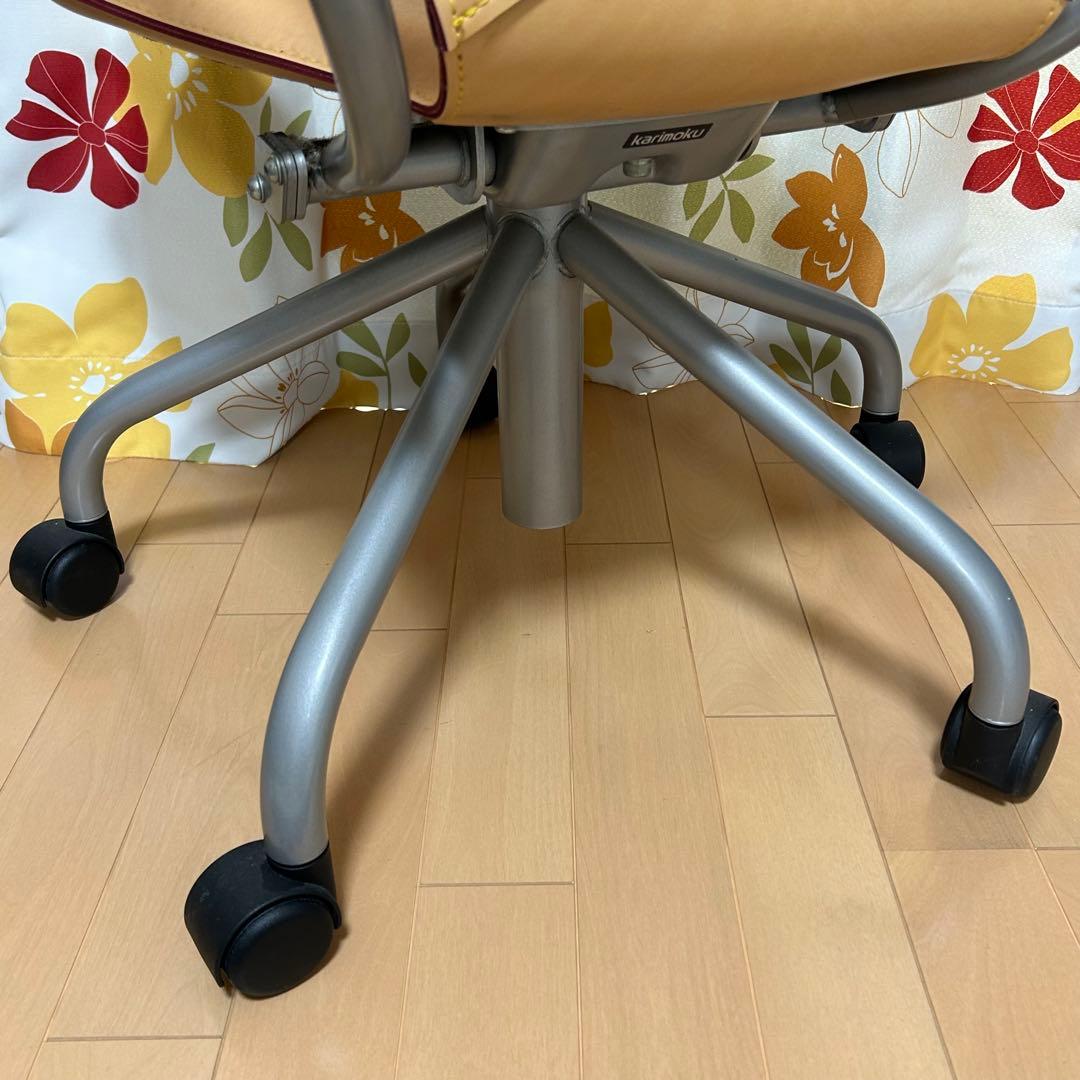 カリモク karimoku 回転式 レザー ヌメ革 デスクチェアXT4310AJ