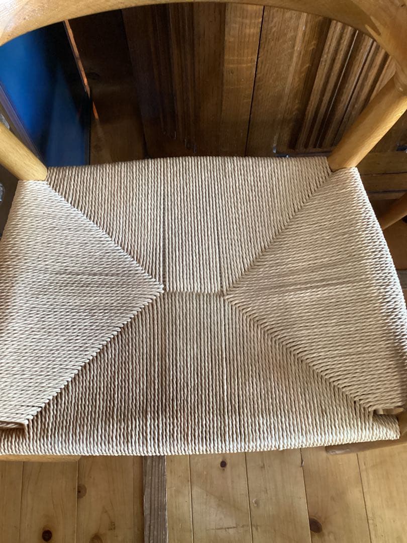 無印良品　アームチェア　ダイニングチェア　ナチュラル　北欧風