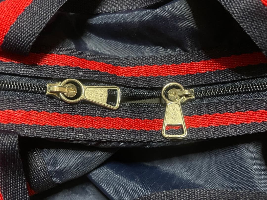 レスポートサック LESPORTSAC ラージ　ボストンバッグ　ネイビー　レッド