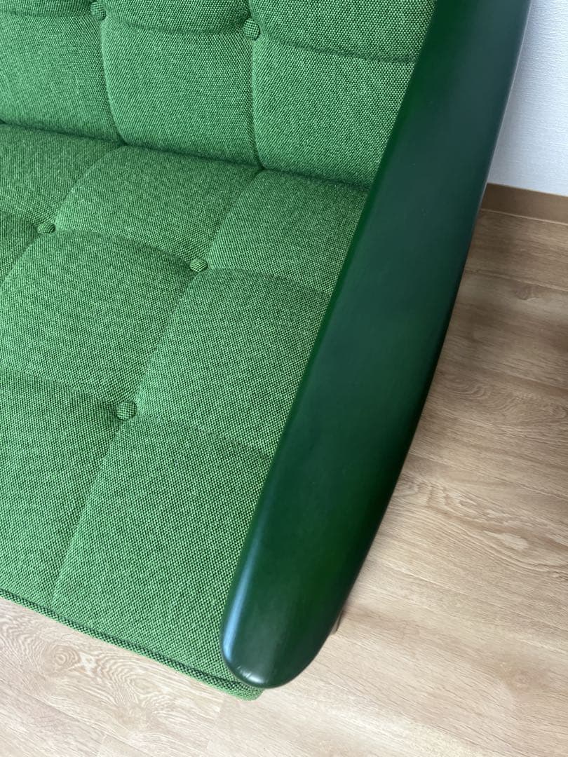 カリモク60 Kチェア 2シーター・グリーングリーン