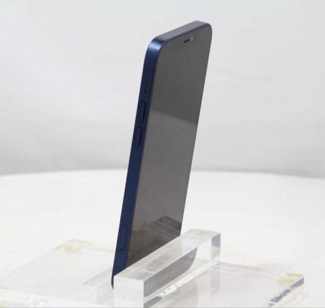 バッテリー100%iPhone12 256GBブルーMGJ33J/Aコードおまけ