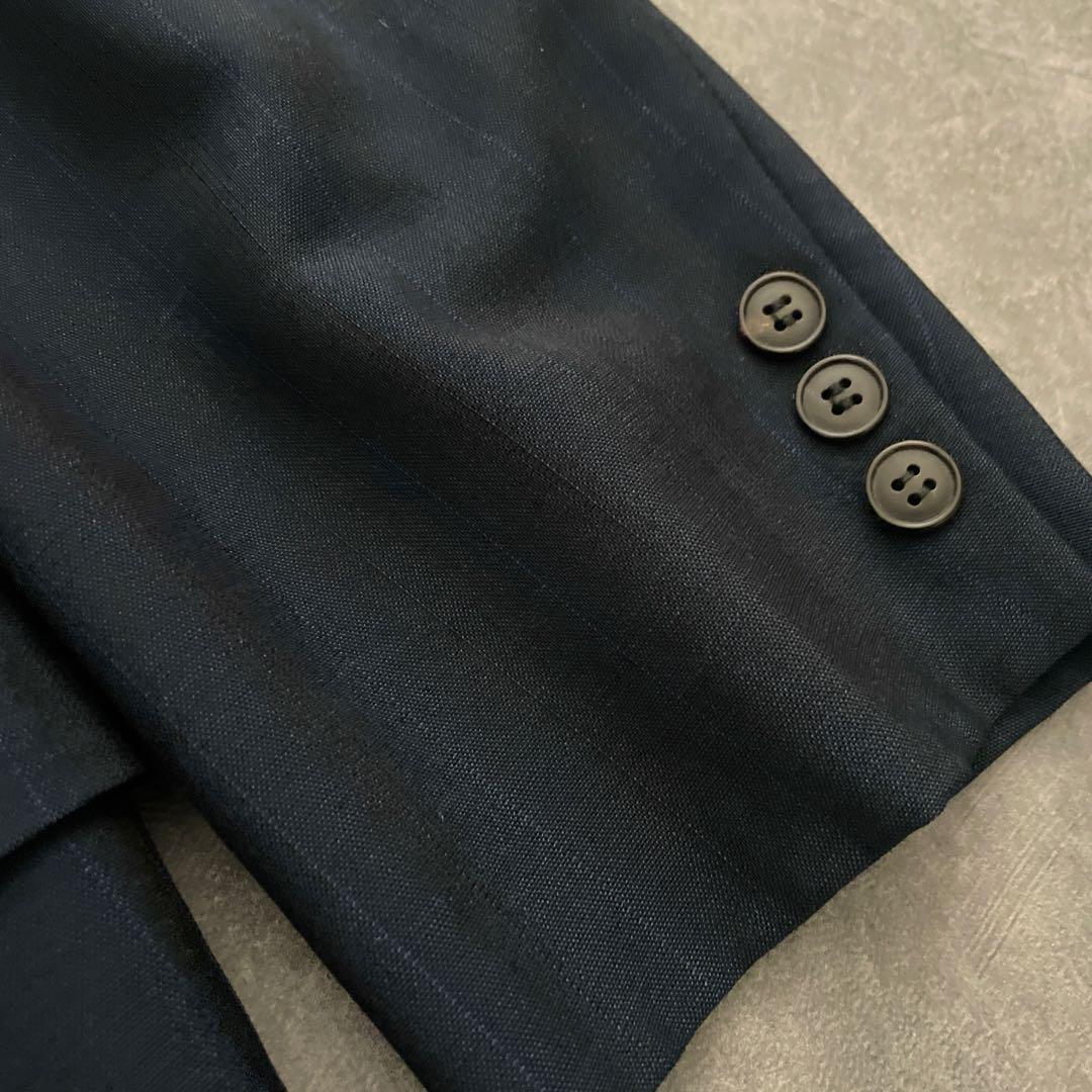 極上 イタリア製 Zegna深紺シングルスーツ × OLD CHANELネクタイ