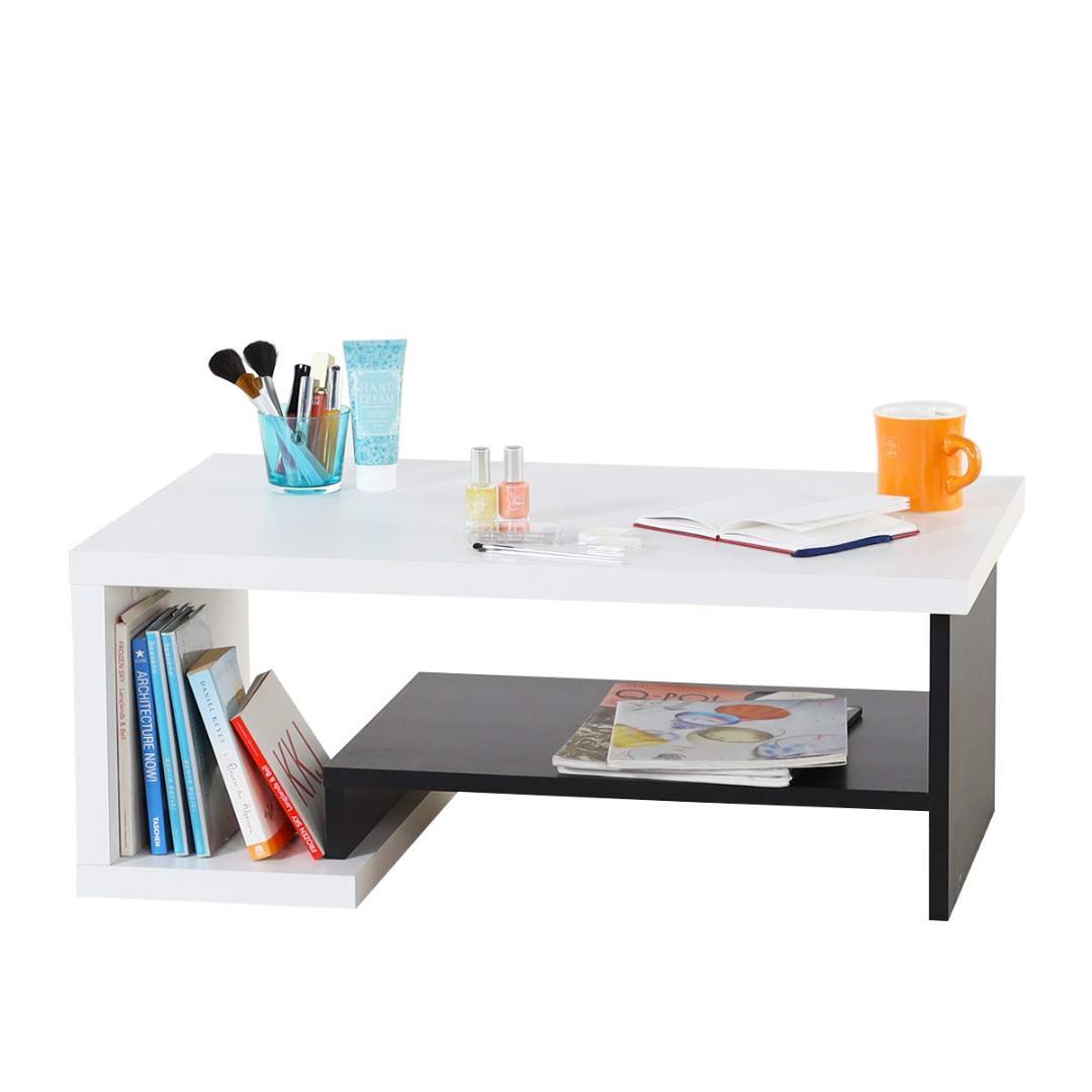 モダンツートンカラー ローテーブル - 80x50cm