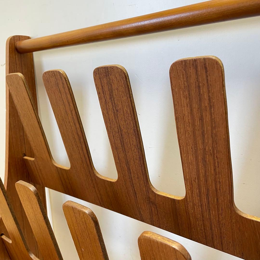 希少 ビンテージ サイトーウッド スリッパラック 6足 チーク材 北欧スタイル