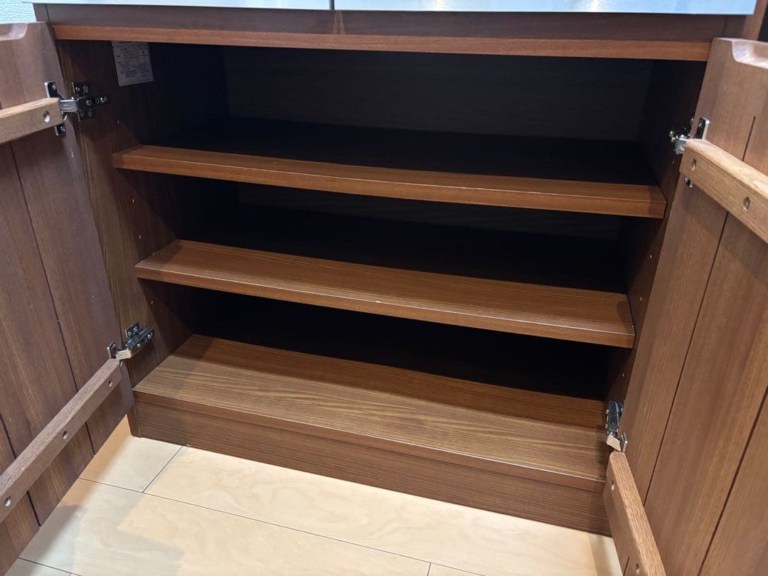 (期間限定値下げ)unico キッチンカウンター ウニコ　食器棚 ステンレス