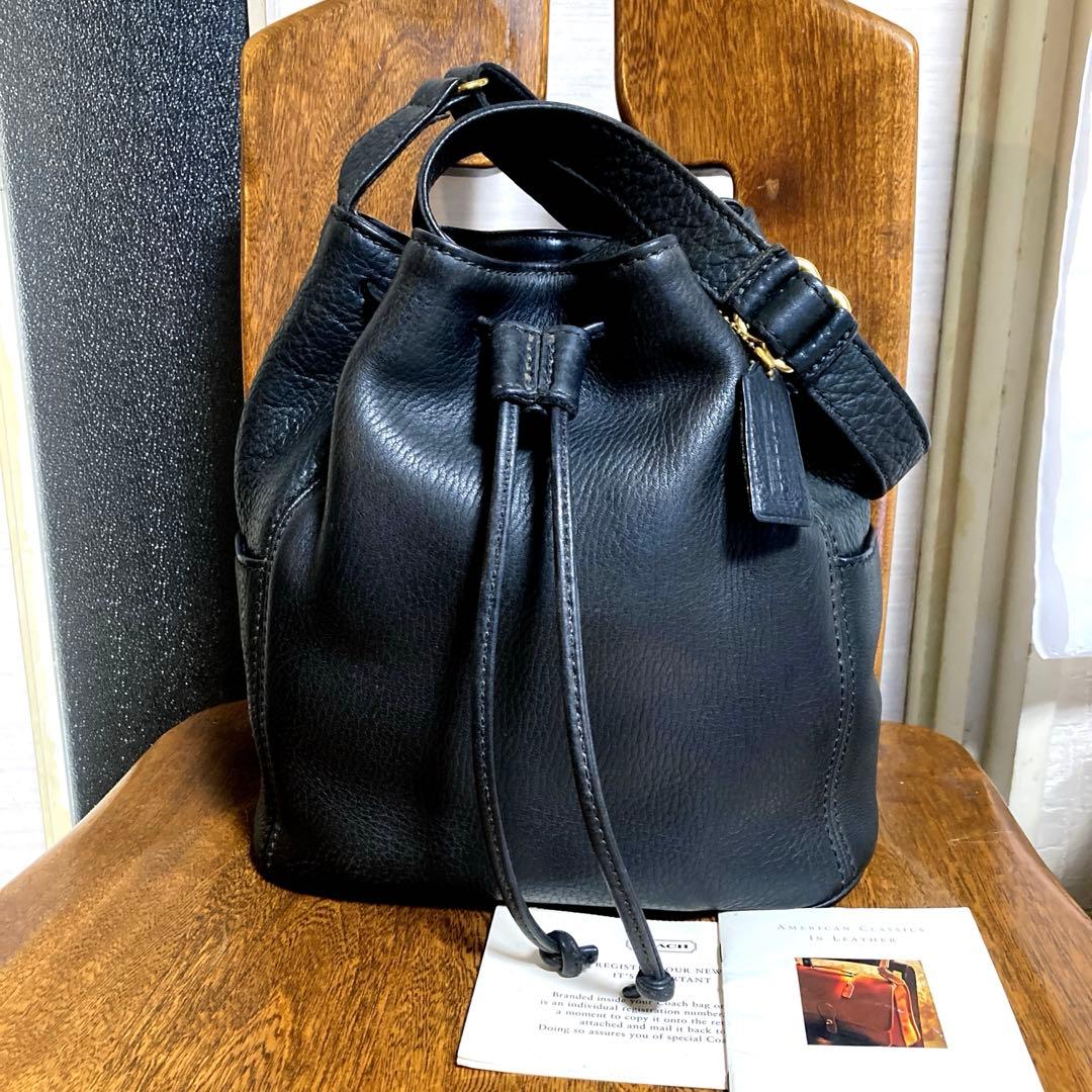 オールドCOACH 巾着ショルダーバッグ　 ★ソノマコレクション　4926.美品