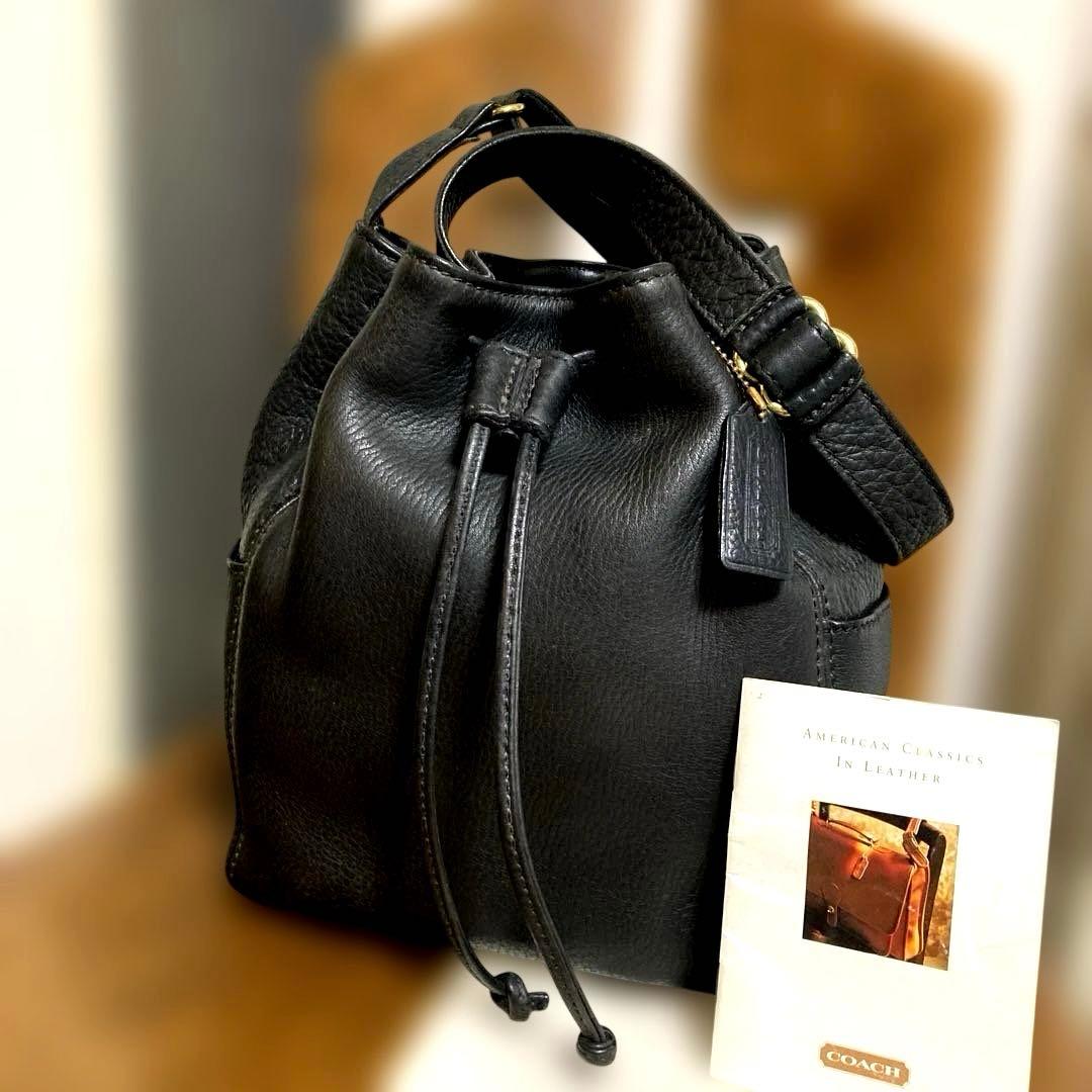 オールドCOACH 巾着ショルダーバッグ　 ★ソノマコレクション　4926.美品