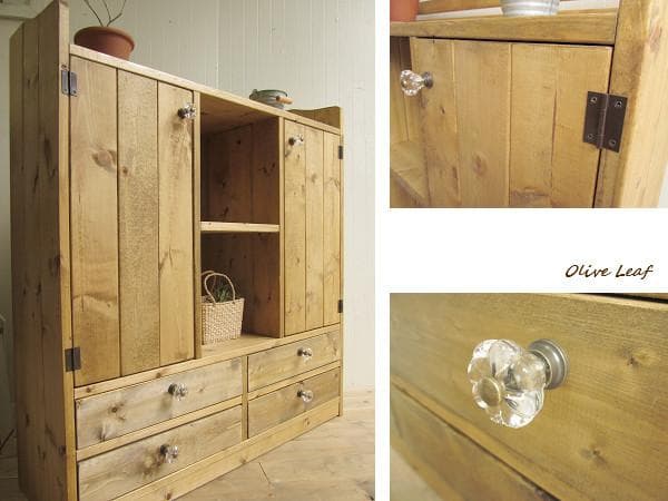 サイズ、デザインオーダー可！●２扉４引出キャビネット●ウォルナット●受注製作