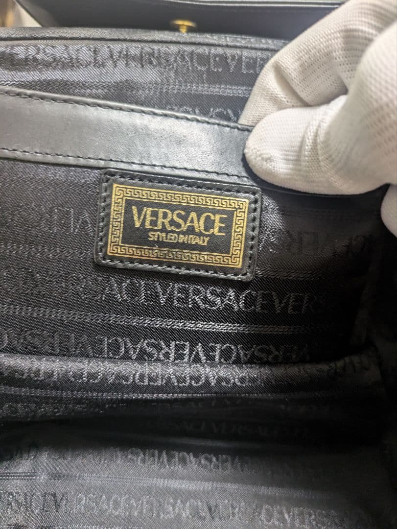 ヴェルサーチ VERSACE ハンドバッグ レザー バニティ