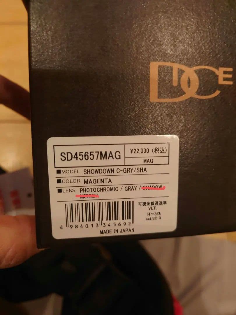 新品【24-25】DICE ゴーグル ショーダウン　SHOWDOWN　ダイス