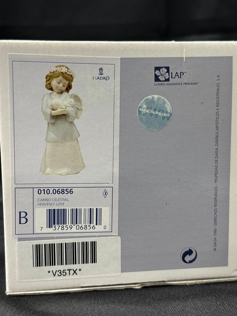 【美品】LLADRO リヤドロ　フィギュリン　天使の宝物　天使　兎　ウサギ