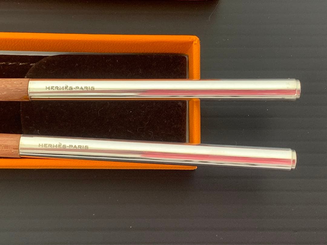HERMES セリエ 箸 箸袋・箱付 チョップスティック カトラリー Hロゴ