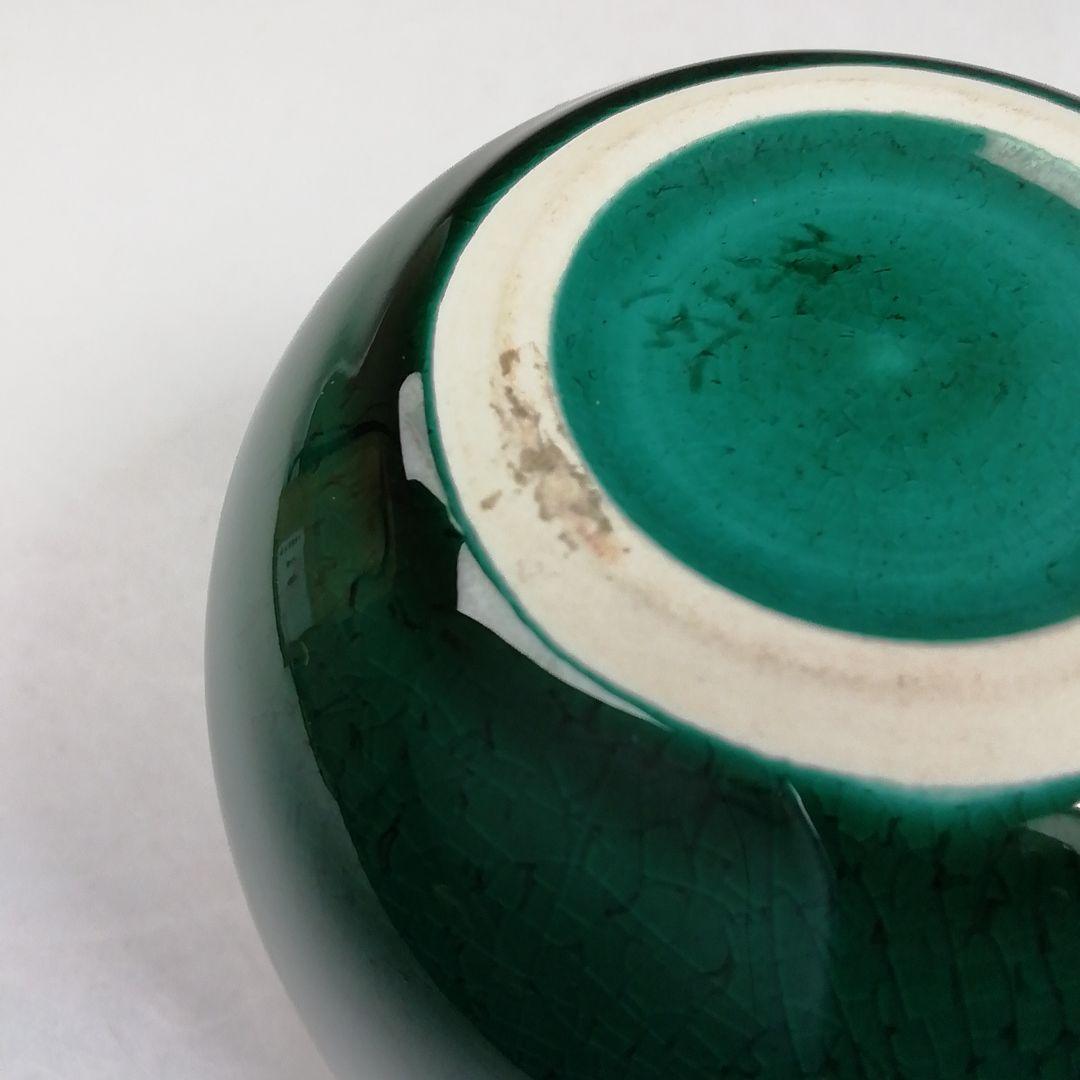 Ｗ８０　棗　『青交趾　花籠』『中村翠嵐 造』　共箱　茶道具