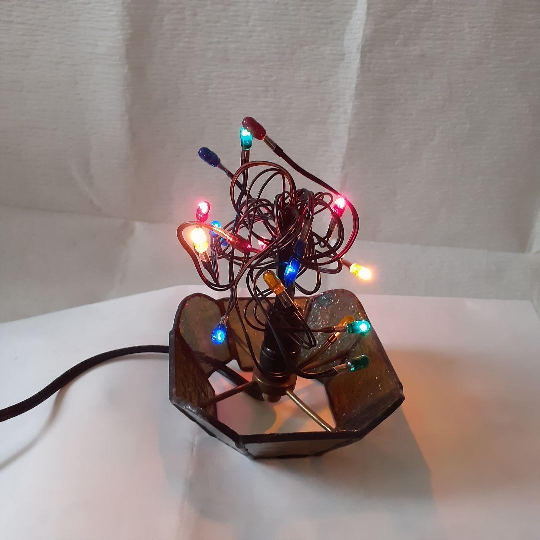 ステンドグラス　クリスマスツリー　3段