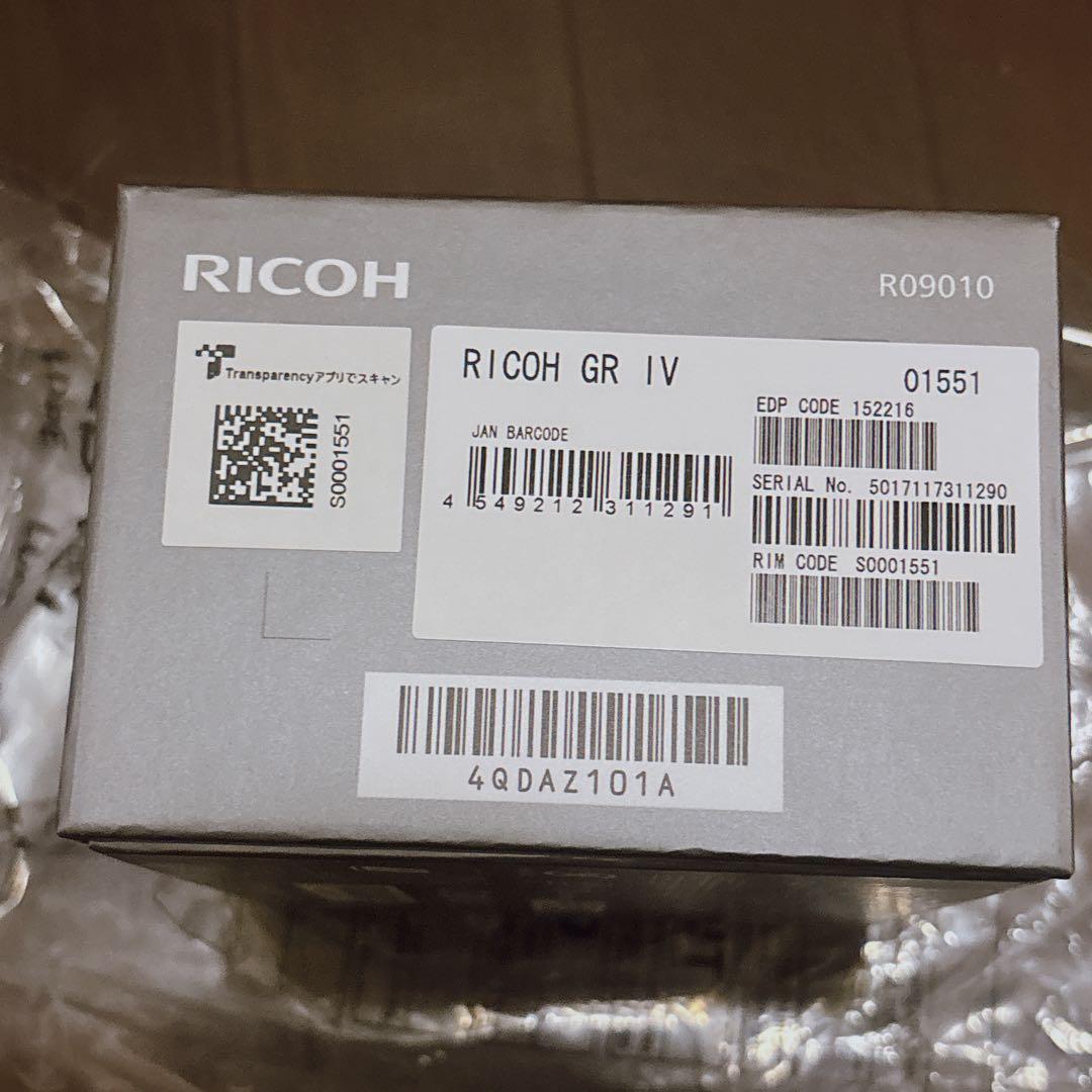 RICOH GR IV コンパクトデジタルカメラ GR4 新品未使用